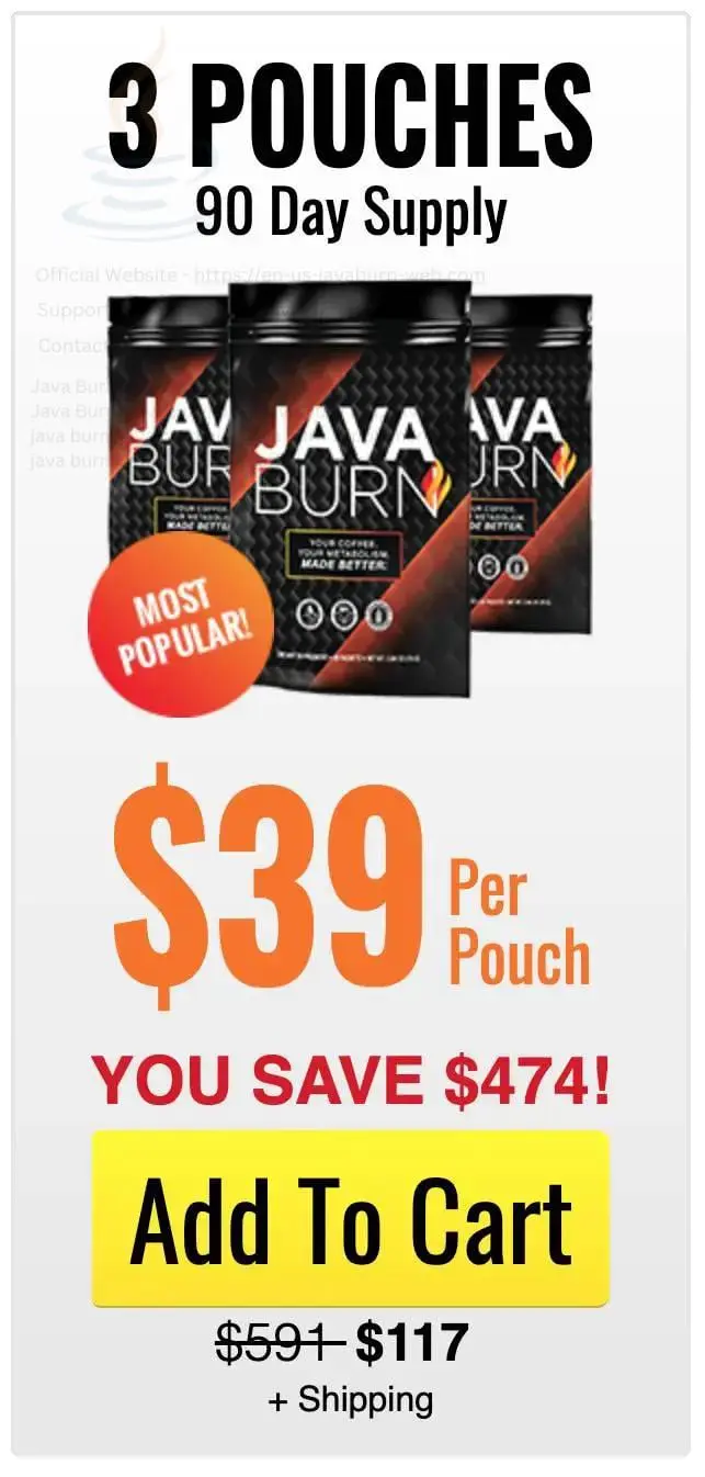 java burn 3 pouch price